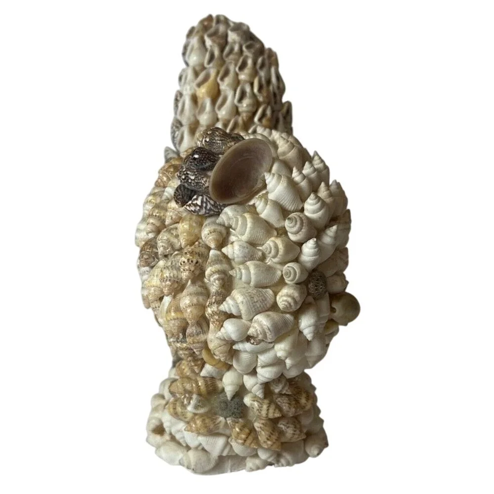 VTG Sea Shell Squirrel Bank Figurine Beach Decor Folk Art 6